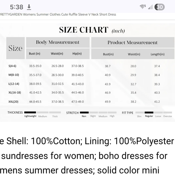 PRETTYGARDEN Women's Summer Sundresses Eyelet Cap Sleeve V Neck Short Boho Dress - Picture 7 of 8